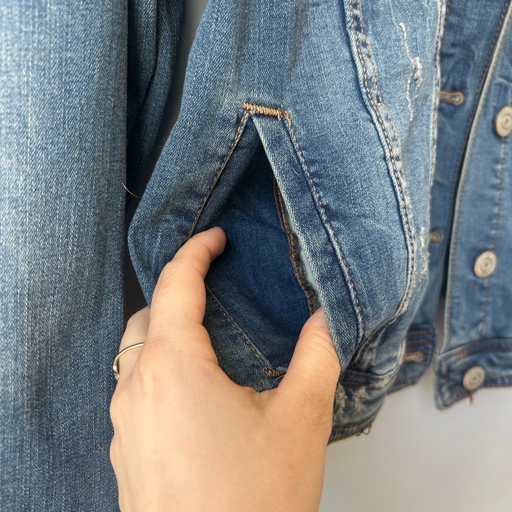 NWT | Aeropostale Women's Blue Denim Jacket - Picture 4 of 9